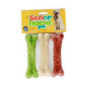 Carnaza Hueso Crunchie Plano 3 Piezas